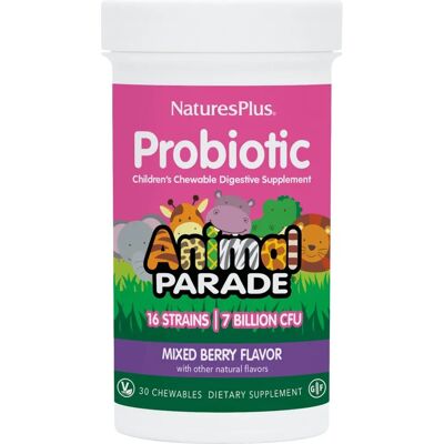 NaturesPlus Probiotic Chewable for Kids - Mixed Berries - 7 Billion CFU NaturesPlus Probiotic Chewable for Kids - Mixed Berries - 7 Billion CFU