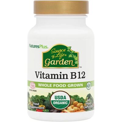 Nature's Plus Quelle des Lebens Garten Bio Vitamin B12 - 60 Veggie Kapseln Nature's Plus Quelle des Lebens Garten Bio Vitamin B12 - 60 Veggie Kapseln