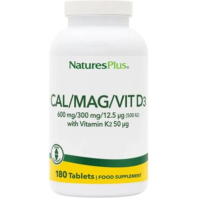 NaturesPlus Cal/Mag D3 K2 - Vitamins and Supplements NaturesPlus Cal/Mag D3 K2 - Vitamins and Supplements