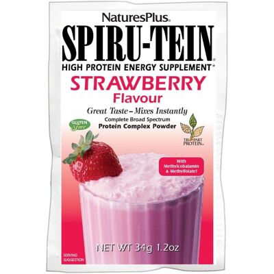Natures Plus Spiru-Tein Fresa - Batido sustitutivo de comida Natures Plus Spiru-Tein Fresa - Batido sustitutivo de comida