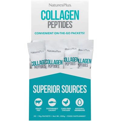 Nature's Plus Collagen Peptides - 6 Types, Hydrolyzed, 20 Stick Packets Nature's Plus Collagen Peptides - 6 Types, Hydrolyzed, 20 Stick Packets