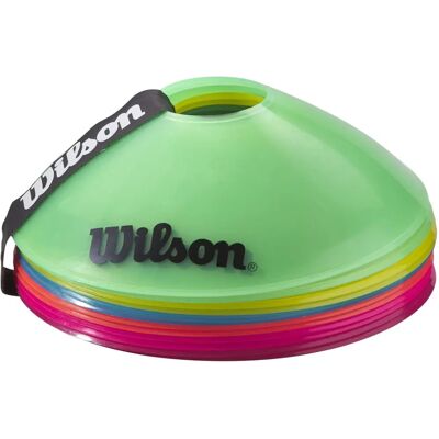 Set di coni Wilson - Attrezzatura di allenamento per tennis Set di coni Wilson - Attrezzatura di allenamento per tennis
