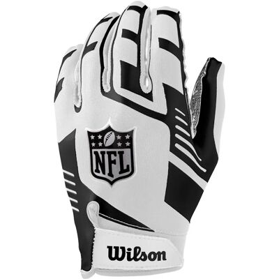 Wilson NFL Stretch Fit Receivers Gloves White - Gloves Wilson NFL Stretch Fit Receivers Gloves White - Gloves