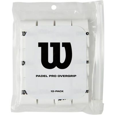 Wilson Pro Overgrip Padel Blanco - Pack de 12 Wilson Pro Overgrip Padel Blanco - Pack de 12
