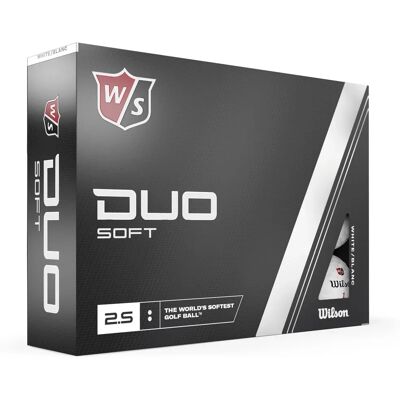 Ballons de golf Wilson Staff Duo Soft - 12 Pack - Blanc - Publicité Ballons de golf Wilson Staff Duo Soft - 12 Pack - Blanc - Publicité