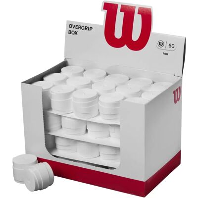 Wilson Pro Overgrip - Confezione da 60 Bianco - Overgrip Wilson Pro Overgrip - Confezione da 60 Bianco - Overgrip