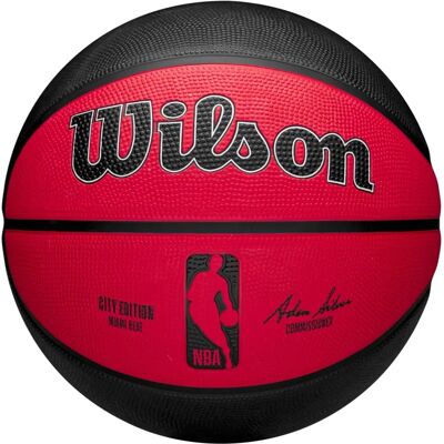 Koszykówka Wilson Miami Heat - Rozmiar 7 - Unisex - Wewnętrzny/Zewnętrzny Koszykówka Wilson Miami Heat - Rozmiar 7 - Unisex - Wewnętrzny/Zewnętrzny