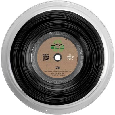 Luxilon Eco Spin 200m - String da tennis - Nero - Controllo e effetto Luxilon Eco Spin 200m - String da tennis - Nero - Controllo e effetto