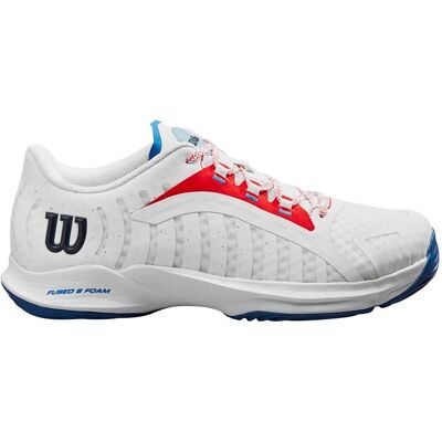 Scarpe Wilson Hurakn Pro - Bianco/Rosso/Azzurro - Scarpe da padel Scarpe Wilson Hurakn Pro - Bianco/Rosso/Azzurro - Scarpe da padel