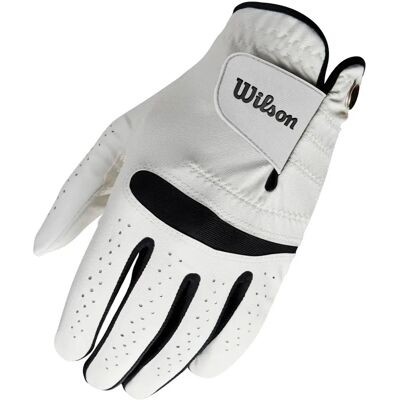 Wilson Feel Plus Guanti da golf da uomo - Bianco - Guanti da golf Wilson Feel Plus Guanti da golf da uomo - Bianco - Guanti da golf