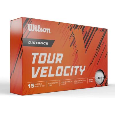 Wilson Tour Velocity Distanza Palline da Golf - 15 Pezzi Wilson Tour Velocity Distanza Palline da Golf - 15 Pezzi