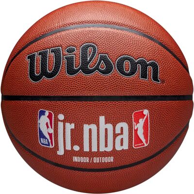 Koszykówka Wilson Jr NBA Fam Logo Auth Wewnątrz/Zewnątrz - Rozmiar młodzieżowy 7 Koszykówka Wilson Jr NBA Fam Logo Auth Wewnątrz/Zewnątrz - Rozmiar młodzieżowy 7
