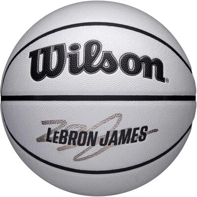 Wilson LeBron Szara Piłka do koszykówki - NBA Player Icon UV Wilson LeBron Szara Piłka do koszykówki - NBA Player Icon UV