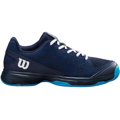 Wilson Rush Pro JR L Bleu - Chaussures de tennis junior - Publicité Wilson Rush Pro JR L Bleu - Chaussures de tennis junior - Publicité