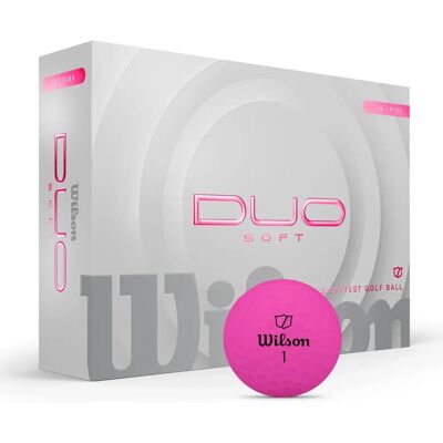 Wilson Duo Soft Rosa Golfballer - Golfballer Wilson Duo Soft Rosa Golfballer - Golfballer