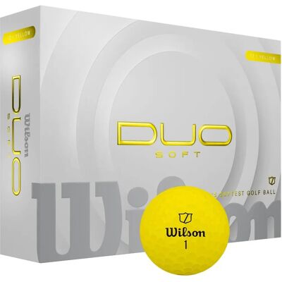 Wilson Duo Soft Gule Golfballer - Golfballer Wilson Duo Soft Gule Golfballer - Golfballer