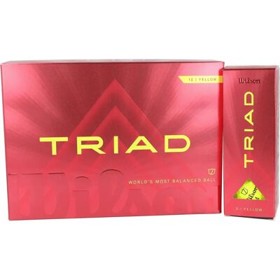 Balles de golf Wilson Triad - Urethane 3 pièces pour précision - Publicité Balles de golf Wilson Triad - Urethane 3 pièces pour précision - Publicité