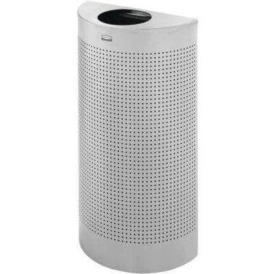 Rubbermaid FGSH12EPLSM - 45L - SS - semicircular - cubo de basura Rubbermaid FGSH12EPLSM - 45L - SS - semicircular - cubo de basura
