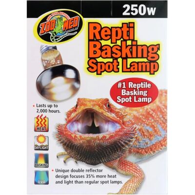 Lampe Reptile 250W - Chaleur & UVA Zoo Med - Publicité Lampe Reptile 250W - Chaleur & UVA Zoo Med - Publicité