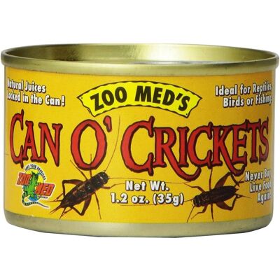 Zoo Med Can O Crickets - Nourriture pour Reptiles - 35g Zoo Med Can O Crickets - Nourriture pour Reptiles - 35g