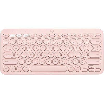 Logitech K380 Multi-enheds Tastatur - Rosa - US English - Kompakt Logitech K380 Multi-enheds Tastatur - Rosa - US English - Kompakt