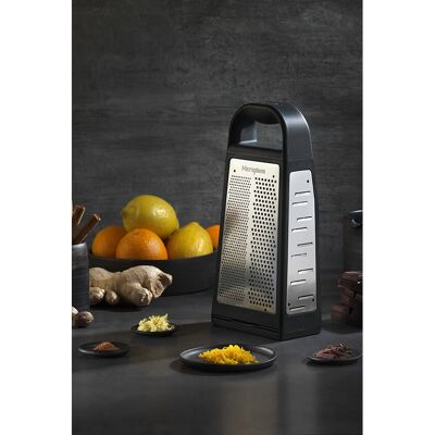 Microplane Microplane Turmreibe Elite Box Grater 5-in-1 Schwarz;Silber - Grattugia manuale Microplane Microplane Turmreibe Elite Box Grater 5-in-1 Schwarz;Silber - Grattugia manuale