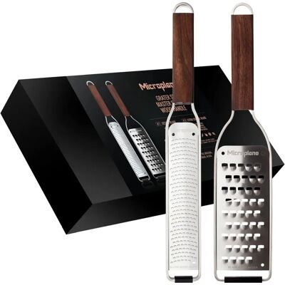 Microplane Master Series Trehåndtak Zester og Grovt Rivjern - Kjøkkenutstyr Microplane Master Series Trehåndtak Zester og Grovt Rivjern - Kjøkkenutstyr
