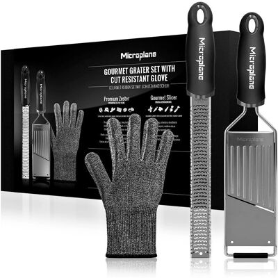 Microplane Gourmet Series Gavesett - Manuell Rasp - Svart Microplane Gourmet Series Gavesett - Manuell Rasp - Svart