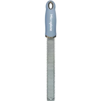Microplane Denim Blue Zester/Grater - Stal nierdzewna, Cytrusy, Czosnek, Czekolada Microplane Denim Blue Zester/Grater - Stal nierdzewna, Cytrusy, Czosnek, Czekolada