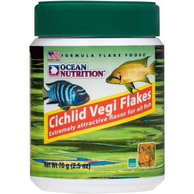 Ocean Nutrition Cichlid Vegi Flakes - Fish Food for Herbivorous Fish Ocean Nutrition Cichlid Vegi Flakes - Fish Food for Herbivorous Fish