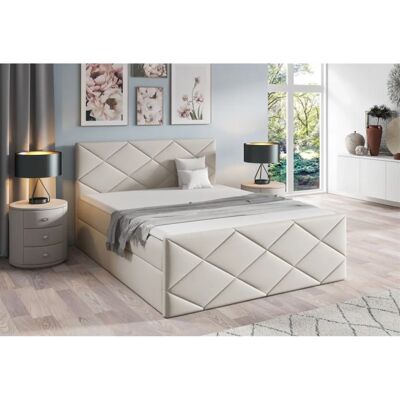 Fun Moebel - KOSMOS - Beige - 200x220cm - Boxspringbett Fun Moebel - KOSMOS - Beige - 200x220cm - Boxspringbett