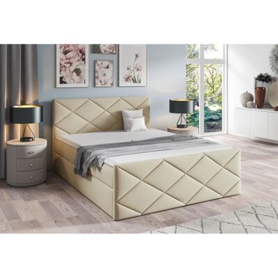 Fun Moebel - KOSMOS - 160x220cm - Champagner - Boxspringbett Fun Moebel - KOSMOS - 160x220cm - Champagner - Boxspringbett