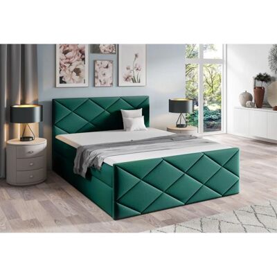 Fun Moebel - KOSMOS - Grün - 160x220 cm - Boxspringbett Fun Moebel - KOSMOS - Grün - 160x220 cm - Boxspringbett