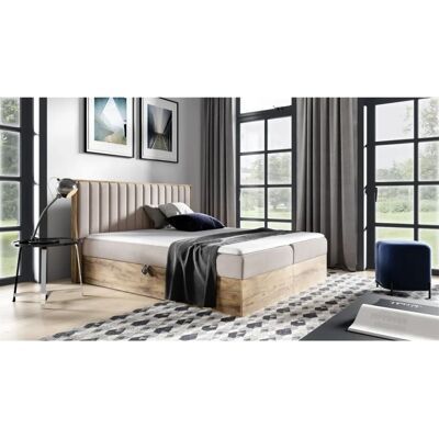 Fun Moebel - MARCOS - Beige - 120x200cm - Boxspring bed Fun Moebel - MARCOS - Beige - 120x200cm - Boxspring bed