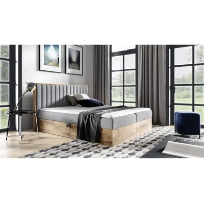 Fun Moebel - MARCOS - 120x200cm - Grau - Boxspringbett Fun Moebel - MARCOS - 120x200cm - Grau - Boxspringbett