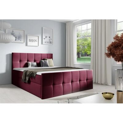 Fun Moebel - CARMEN LUX - 200x200cm - Rot - Boxspring bed Fun Moebel - CARMEN LUX - 200x200cm - Rot - Boxspring bed