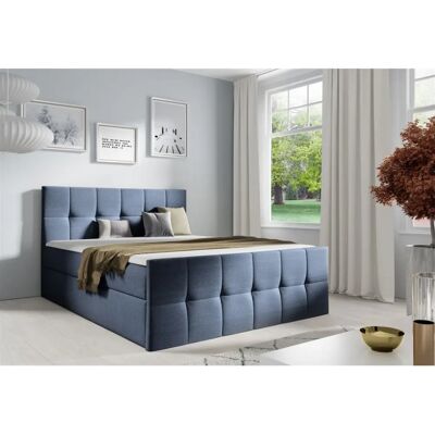 Fun Moebel - CARMEN LUX - 120x220cm - Graublau - Boxspring bed Fun Moebel - CARMEN LUX - 120x220cm - Graublau - Boxspring bed