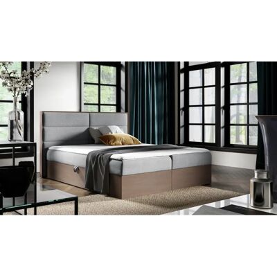 Fun Moebel - LAMBROS - Dunkel Eiche - Boxspringbett Fun Moebel - LAMBROS - Dunkel Eiche - Boxspringbett