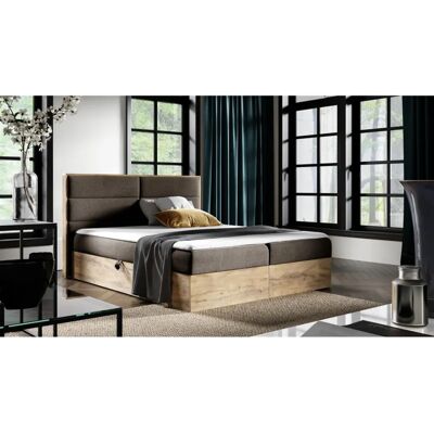 Fun Moebel - LAMBROS - Lancelot Eiche - Boxspringbett Fun Moebel - LAMBROS - Lancelot Eiche - Boxspringbett