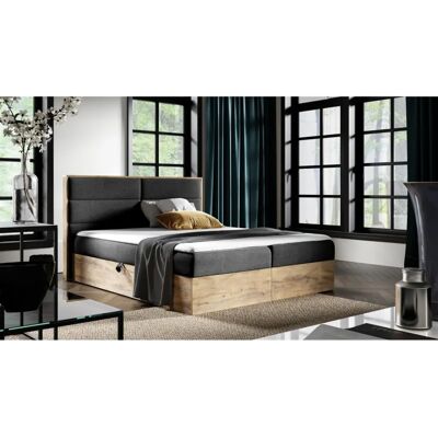 Fun Moebel - LAMBROS - Schwarz - 180x200 - Boxspring bed Fun Moebel - LAMBROS - Schwarz - 180x200 - Boxspring bed
