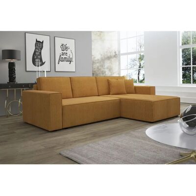 Fun Moebel CONOR Senf Ottomane Rechts 290x185 cm - Sofa Fun Moebel CONOR Senf Ottomane Rechts 290x185 cm - Sofa