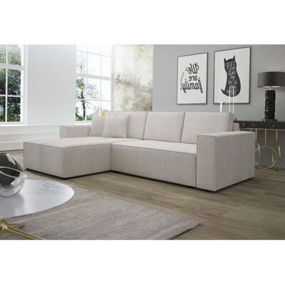 Fun Moebel - CONOR - Altweiß - Ottomane Links - Ecksofa Schlafsofa Fun Moebel - CONOR - Altweiß - Ottomane Links - Ecksofa Schlafsofa