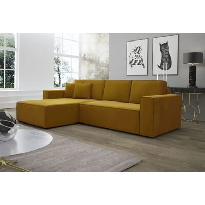 Fun Moebel - CONOR - Goldbraun - Ottomane Links - Sofa Fun Moebel - CONOR - Goldbraun - Ottomane Links - Sofa