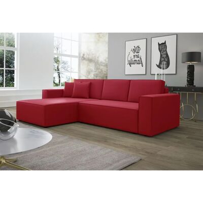 Fun Moebel - CONOR - Rot - Kunstleder - Sofa Fun Moebel - CONOR - Rot - Kunstleder - Sofa