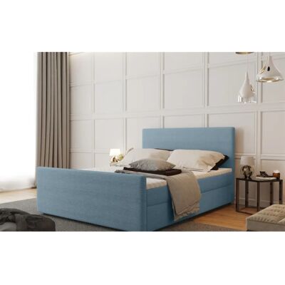 Fun Moebel - CARO - 200x200cm - Hellblau - Boxspringbett Fun Moebel - CARO - 200x200cm - Hellblau - Boxspringbett