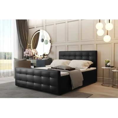Fun Moebel - CARLOS - Schwarz - 160x220cm - Boxspring bed Fun Moebel - CARLOS - Schwarz - 160x220cm - Boxspring bed