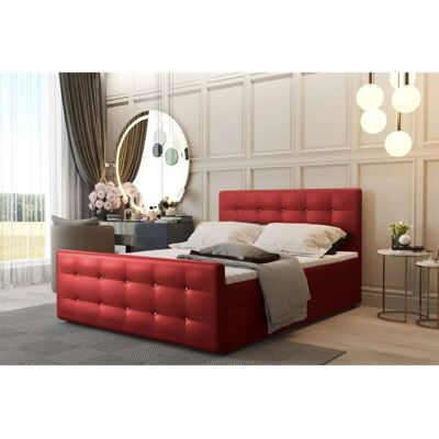 Fun Moebel - CARLOS - Rot - 180x220cm - Boxspring bed Fun Moebel - CARLOS - Rot - 180x220cm - Boxspring bed