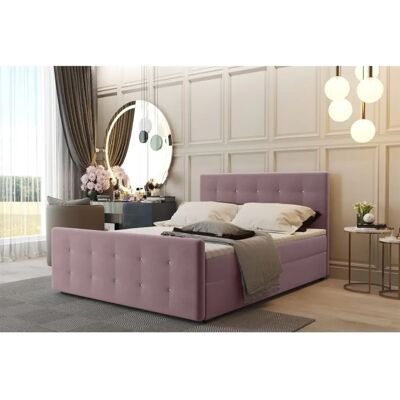 Fun Möbel CARLOS 180x220cm Aubergine Boxspringbett Fun Möbel CARLOS 180x220cm Aubergine Boxspringbett