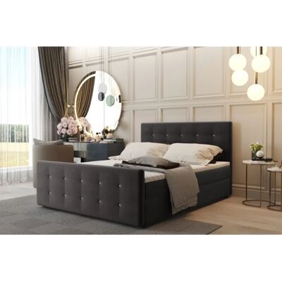 Fun Moebel - CARLOS - Umbragrau - 160x200cm - Boxspringbett Fun Moebel - CARLOS - Umbragrau - 160x200cm - Boxspringbett