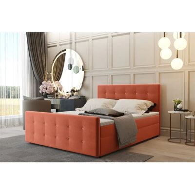 Fun Moebel - CARLOS - Apricot - Cosmic - Boxspring bed Fun Moebel - CARLOS - Apricot - Cosmic - Boxspring bed
